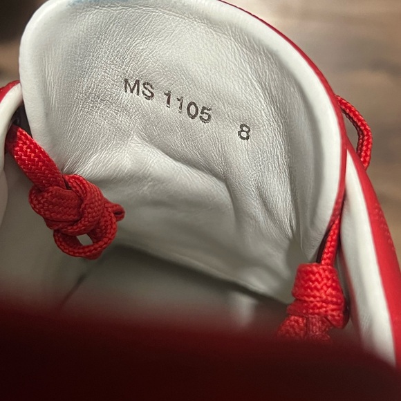 Like new! Louis Vuitton Damier Infini Frontrow rouge 'Red Checkered' sneakers - Picture 8 of 8